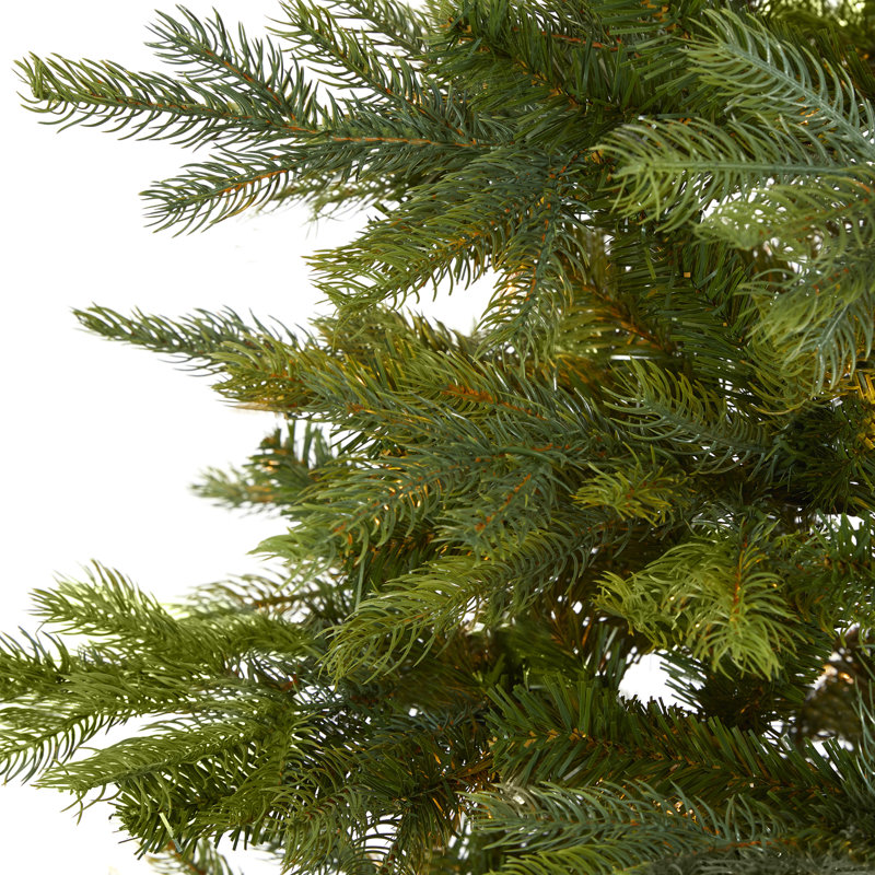 7 pi Arbre de Noël artificiel épinette North Carolina avec 931 branches pliables