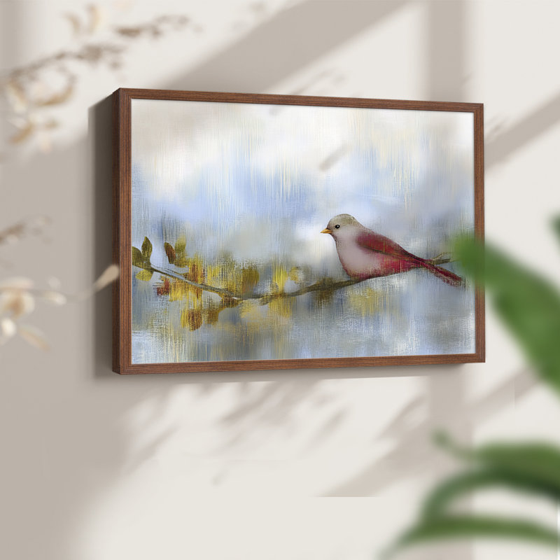 Art de Noël - CDXCV - Reproduction encadrée - Restickable, Noyer, H 11 po x l 14 po