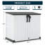 51.1''W Outdoor Resin Horizontal Storage Shed-280 Gallon-111530625