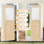 Porte d'entrée extérieure pour l'extérieur avec cadre - 1 porte en bois de pin massif en verre givré et cadre en pin assorti (installation requise)-124156726-123554863