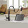 Pull Down Single Handle Kitchen Faucet with Accessories
