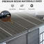 Remise de jardin extérieure avec plancher et 2 fenêtres, remise en plastique pour patio avec porte verrouillable pour outils de jardin, vélos, poubelles