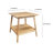 Mitchem 2 - Piece Solid Wood Living Room Table Set