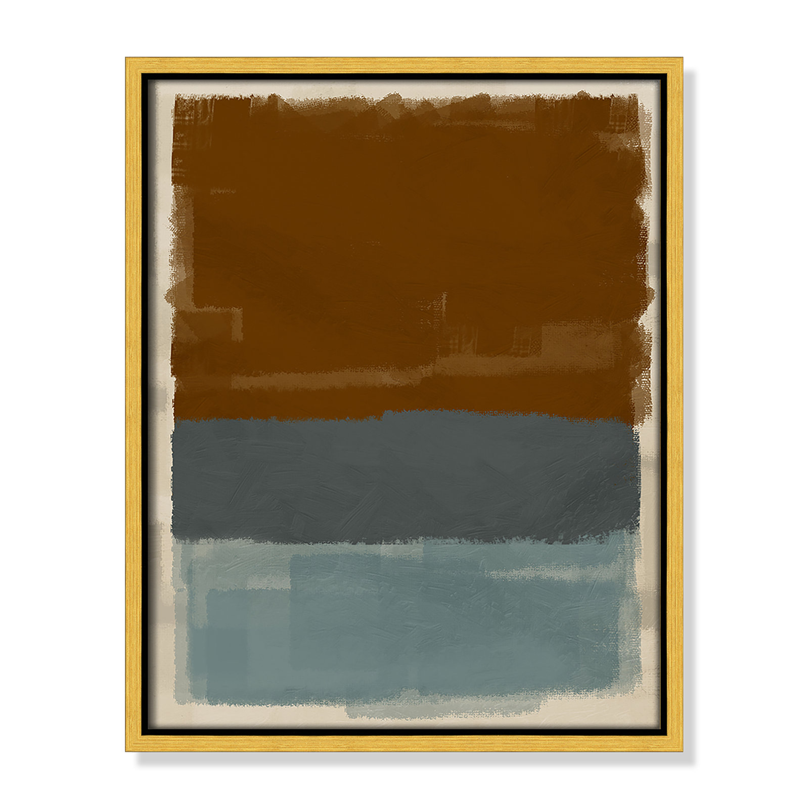 Turbulent Honesty Print by Marcus Prime, 12.5'' W x 15.5'' H, Gold Floater
