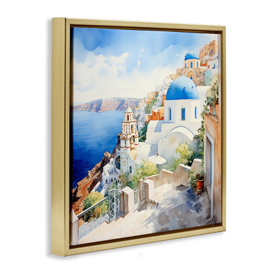 Paysage de la ville de Santorin