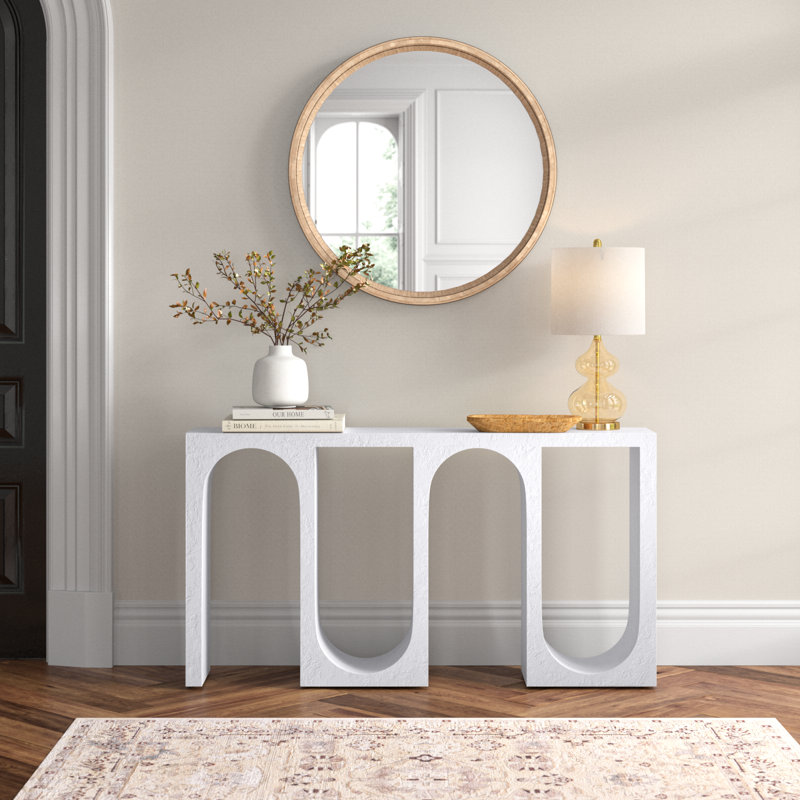 Canning Cement Textured Console Table