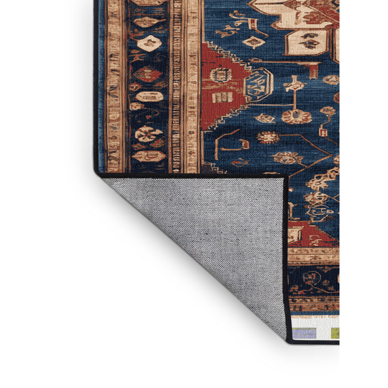 Tapis turc gris lavable à la machine, Carré 3 pi