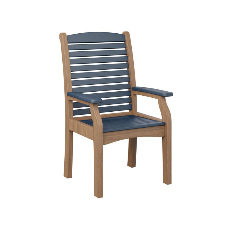 Chaise de terrasse classique Berlin Gardens, Navy/Antique Mahogany