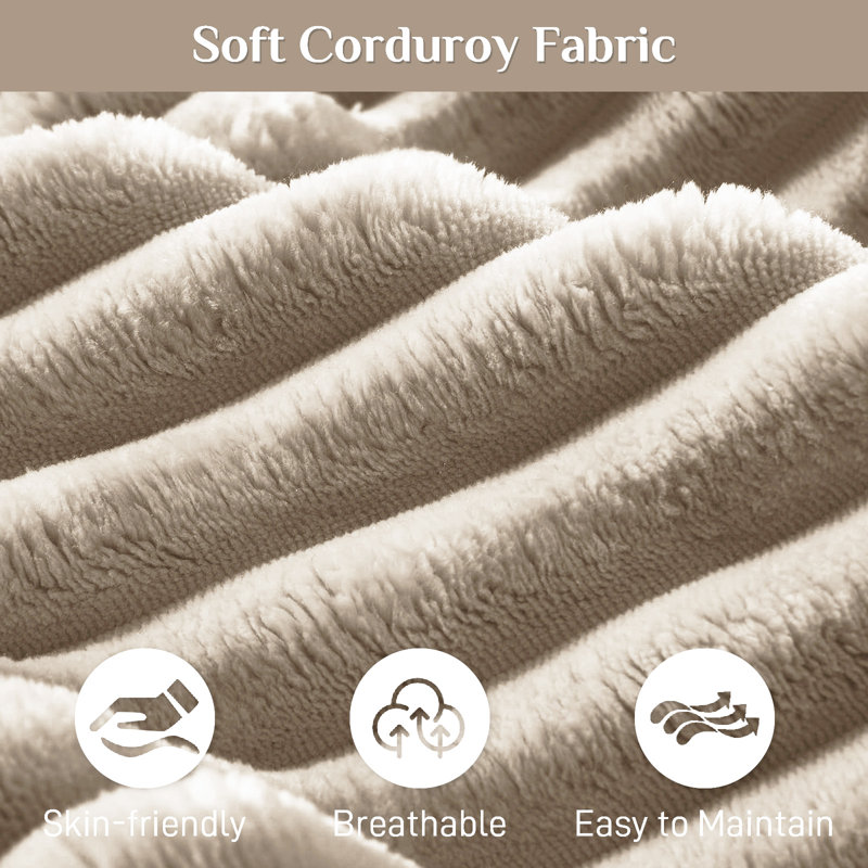 Canapé modulaire surdimensionné avec coussins Adame Boneless Compression, Velours côtelé gris, Forme en L, Face à la droite