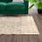 Casablanca Hand Tufted Nz Wool/Cotton Geometric Rug in Ivory/Gray-20110845