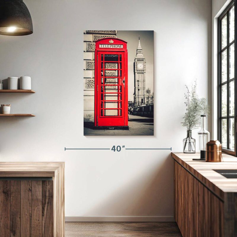 Sireci Iconic London Phone Booth Pop, 39" H x 26" W