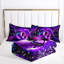 Ensemble d'édredon Butterfly, ensemble de literie à thème mauve avec 2 taies d'oreiller, literie douce et lavable à la machine, édredon toutes saisons