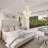 Adjustable Empire Crystal Chandelier With Hanging Chain