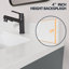 60 po Dosseret de meuble-lavabo en pierre d'ingénierie 4 po Éclaboussure de meuble-lavabo blanc Carrara