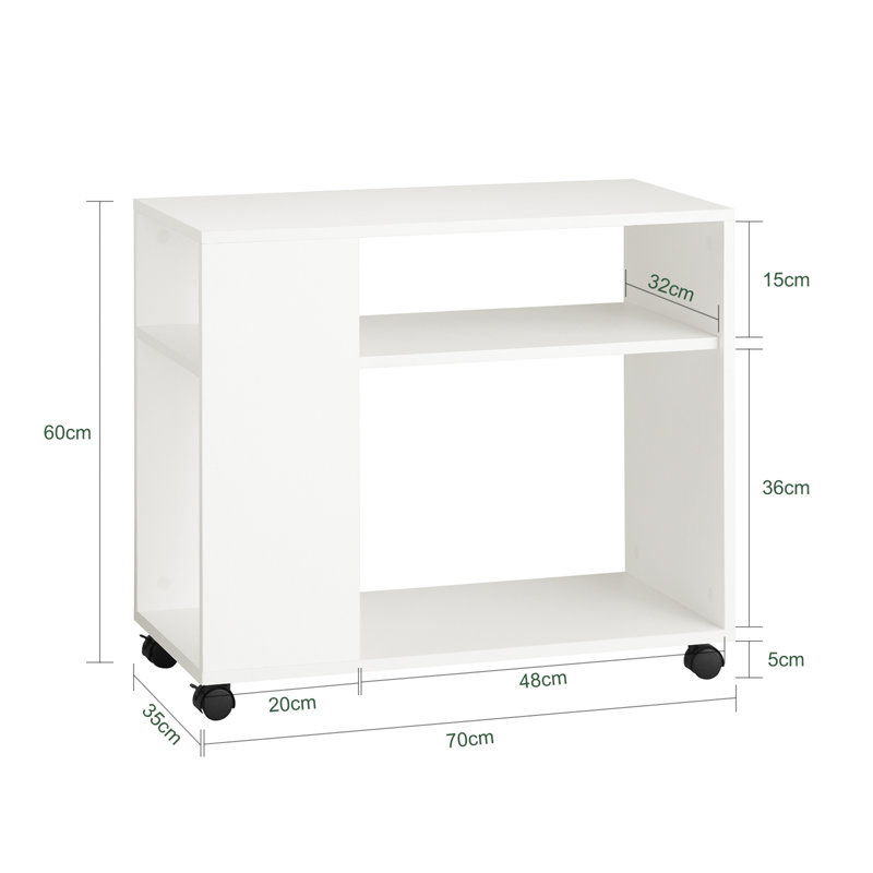 Casella Side Table, White