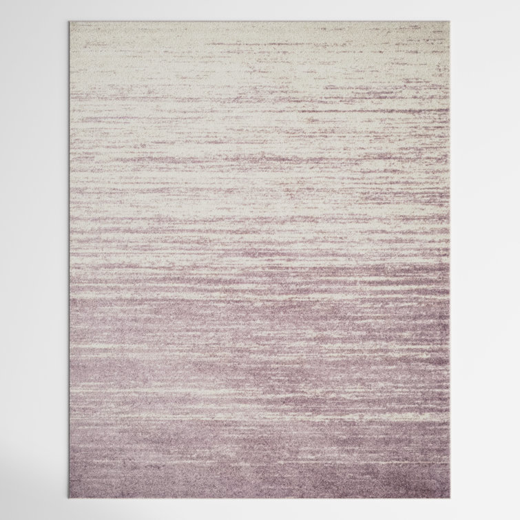 Bethlyn Ombre Cream/Purple Area Rug