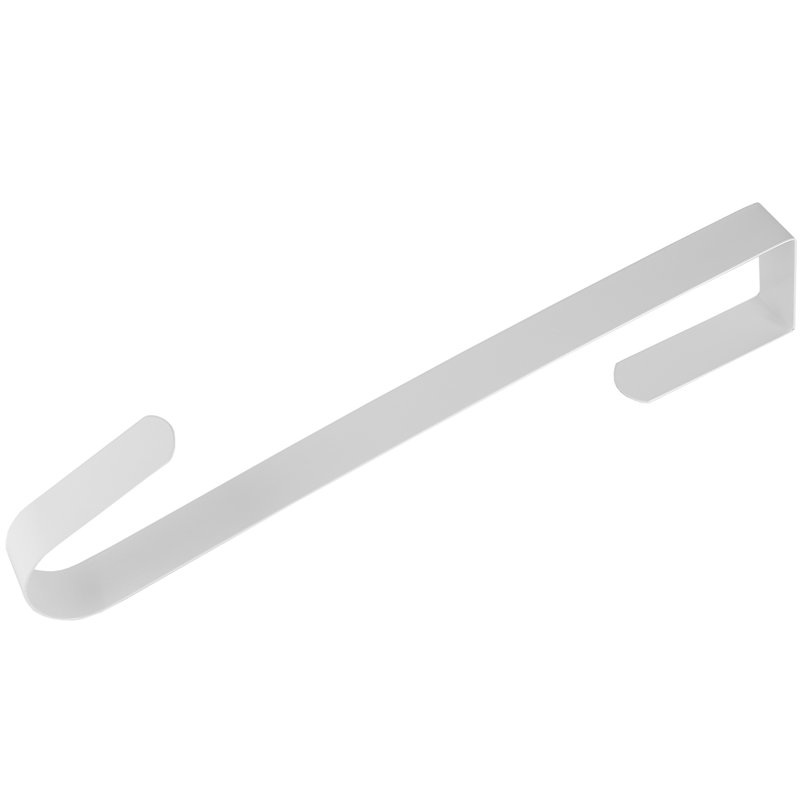 White Metal Over Door Wreath Hook