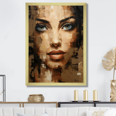 «Woman Typo Portrait I», reproduction sur toile