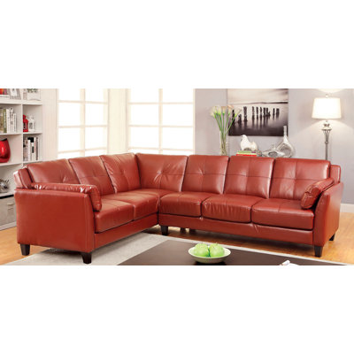 Canapé modulaire l 104,4 po, rouge acajou (K / D)
