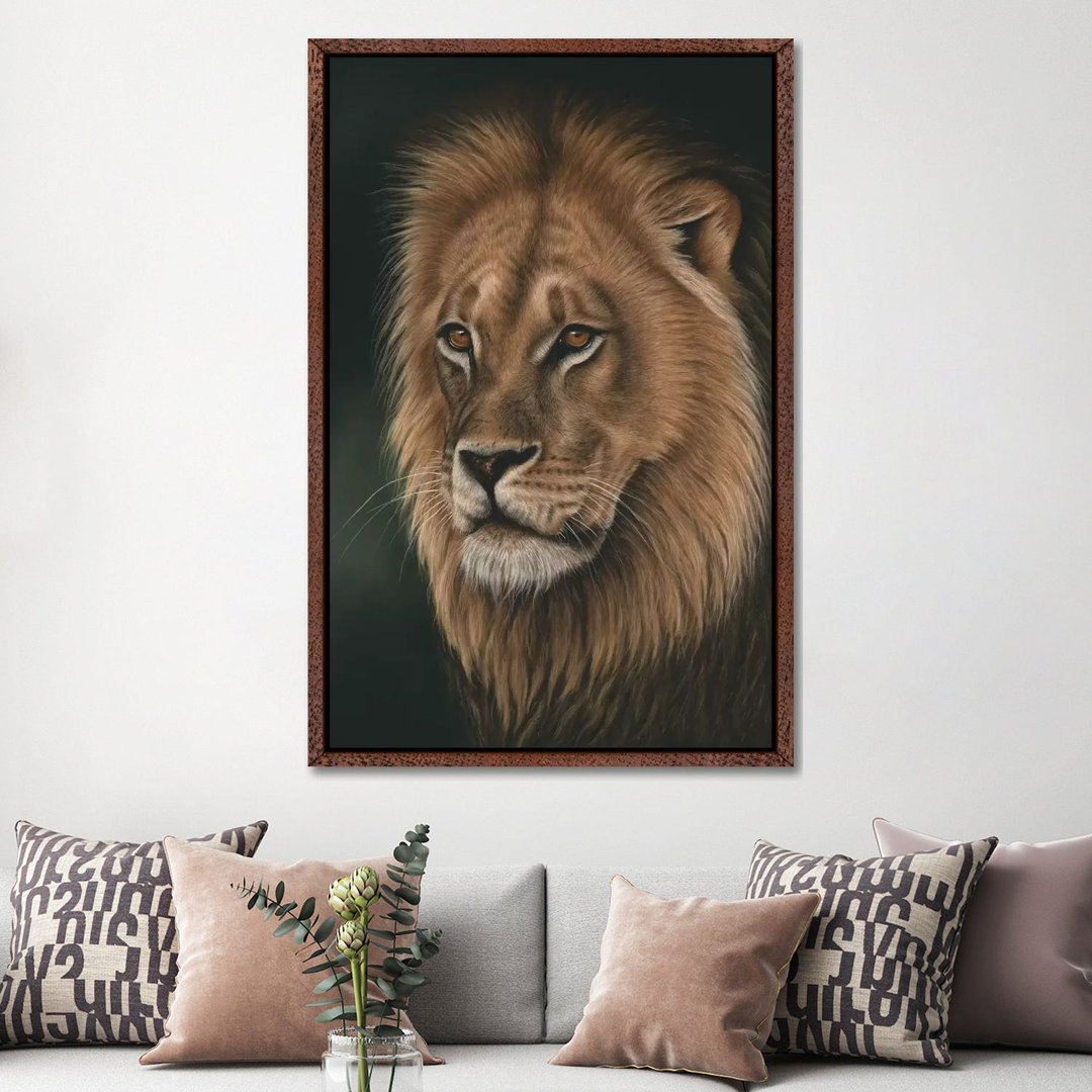Lion Portrait by Richard Macwee - Gallery-Wrapped Canvas Giclée on Canvas