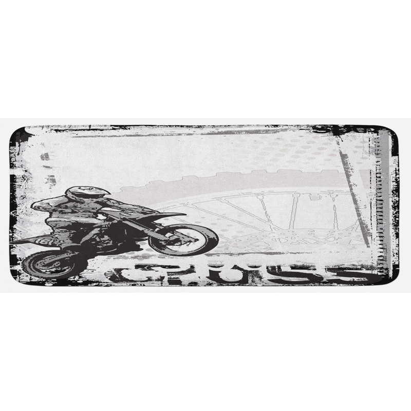 Tapis de cuisine motocyclette