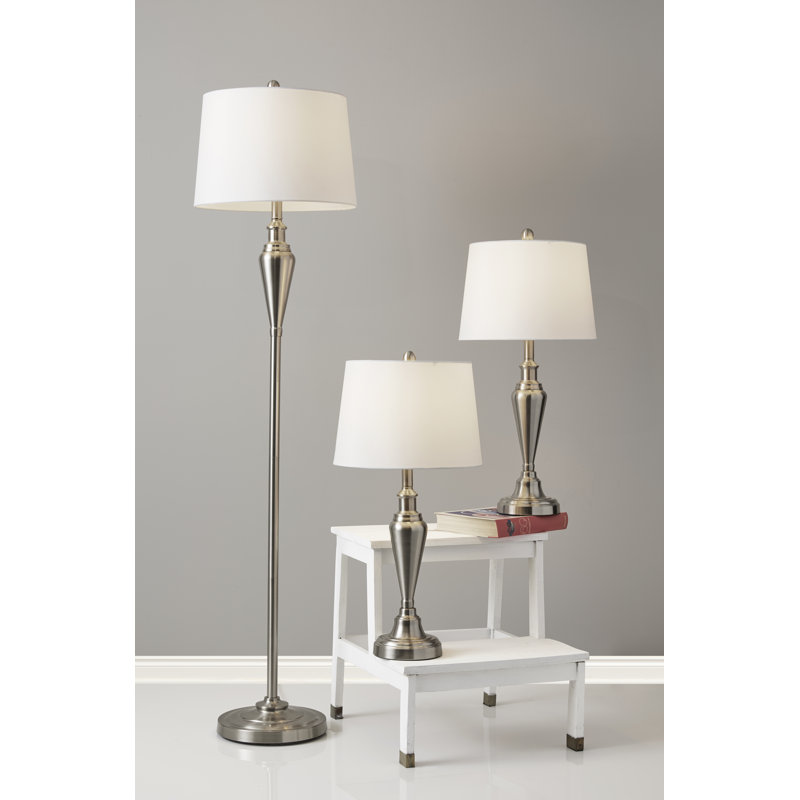 Ensemble de lampes de table et sur pied 3 pièces Bremer