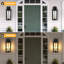 Lanterne murale d'extérieur à 2 lumières 19 po, applique d'extérieur de style campagne moderne-1087501742-1087501737