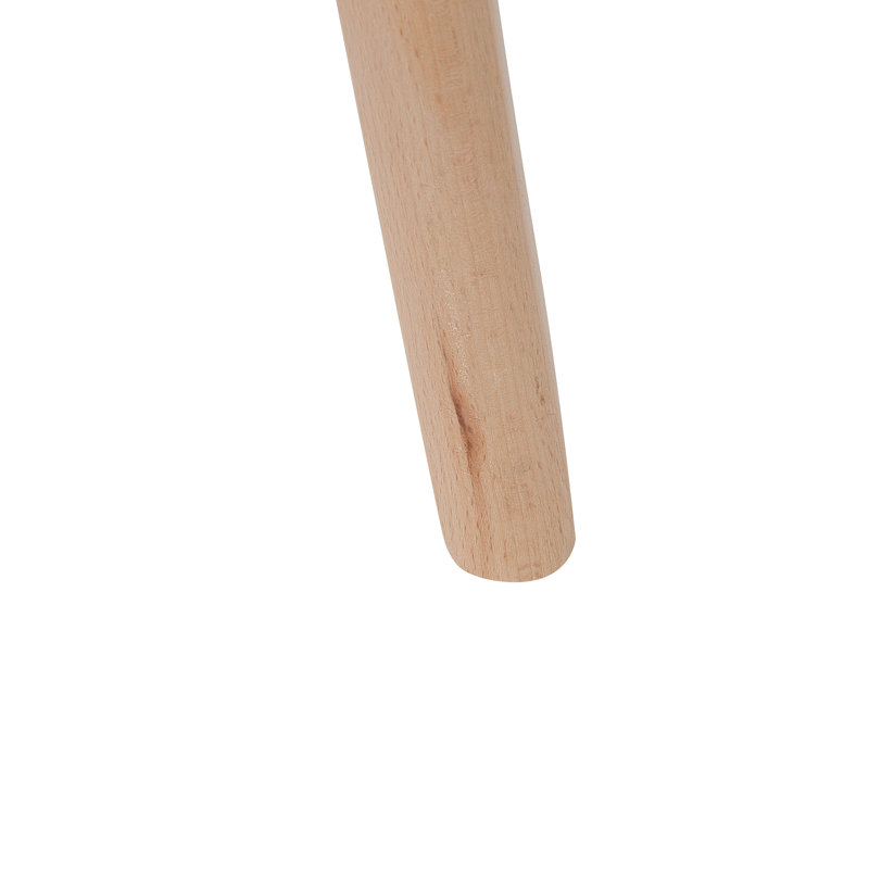 Benjamin Counter Stool with Solid Wood Frame, White