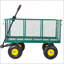 Chariot de jardin surdimensionné en acier 3 en 1 avec doublure amovible et panneaux latéraux pour une utilisation polyvalente