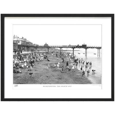 Hunstanton, The Beach 1927 by Francis Frith - Single Picture Frame Print