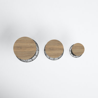 Round Nesting Metal Basket