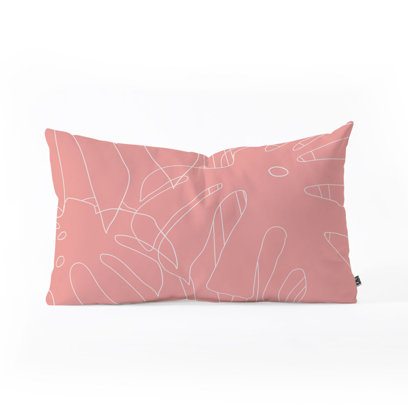 Coussin lombaire en vieil art studio monstera