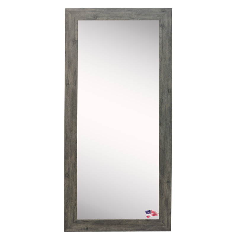 Piccadilly Flat Wall Mirror, Gray