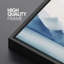 «Minimal Landscape Tranquil Hues Soft Blue Mountain Range», reproduction sur toile encadrée-111665258-98042532