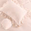 Ensemble de housse de couette à très grand lit, 2 pièces Shabby Chic Farmhouse, motif à volants rétro, microfibre douce, rose-126214295-126214302