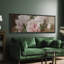 "Flower Blossom Elegant Pe pivoines in Bloom", impression florale sur toile-98042319-111176758