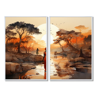 Voyage africain - art mural africain