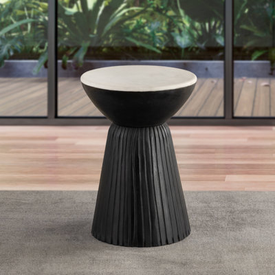 Cheridwen Marble Top End Table