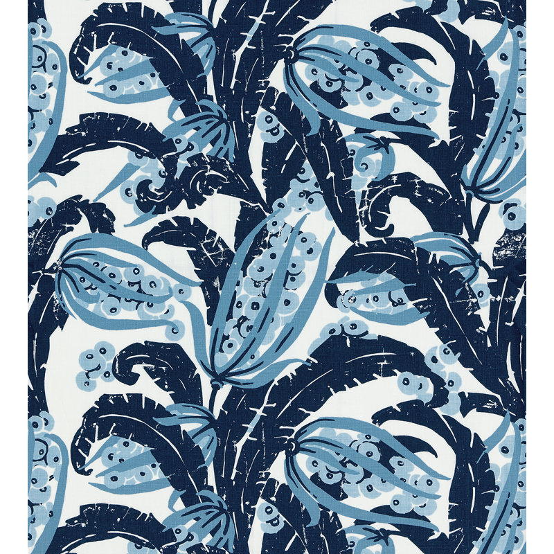 Tissu tropique Breeze, Marin