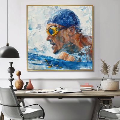Concours de natation aux Jeux olympiques III - Art mural de natation