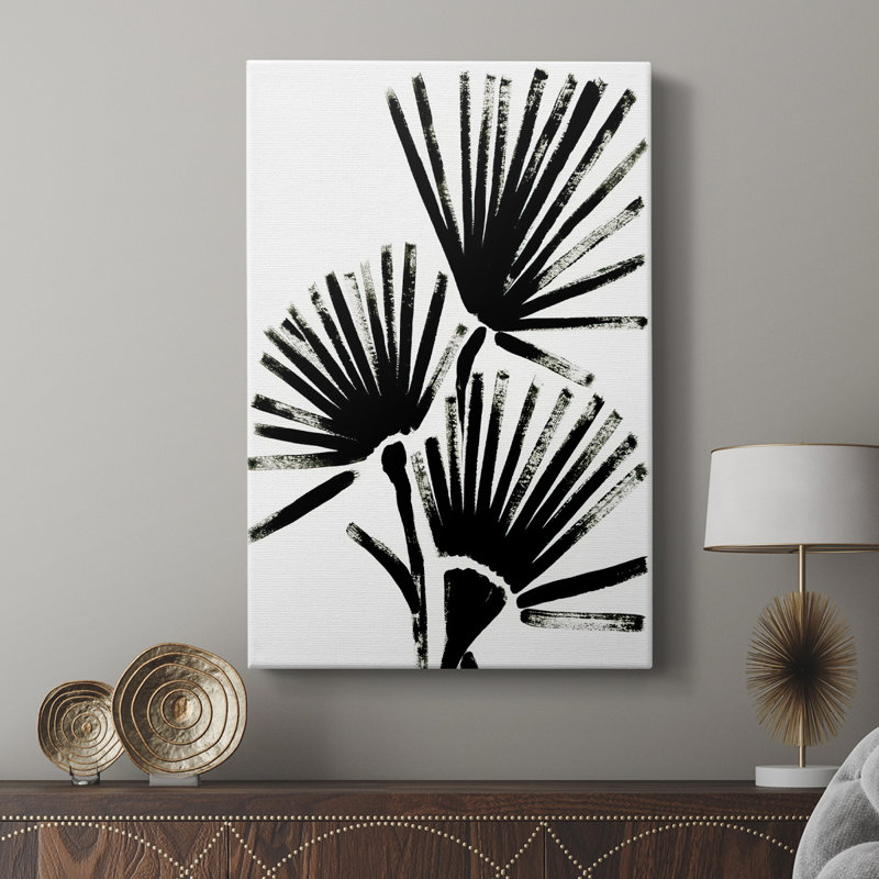 Fan Brush I -Custom Wrapped Gallery Cavas, 27" H x 18" W