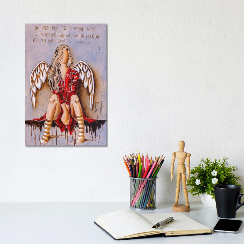 "The Lord Our God" par rut art Creations-impression d’art graphique, Pas de tapis, Toile tendue, H 8 po x l 12 po x P 0,75 po