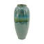 D8x17,7 "Vase en céramique décoratif avec glacis réactif bleu et vert