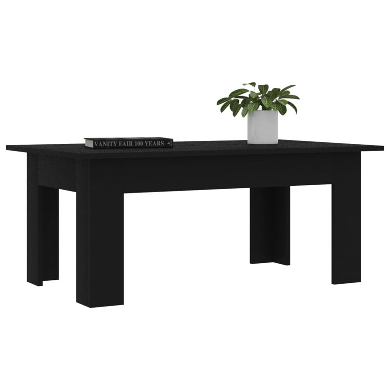 Abrahm Coffee Table, Black, 42cm x H 60cm W x 100cm D