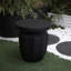 Table de bout décorative de jardin, H 20,3 po, moderne, robuste, robuste, en faux terrazzo, table d'appoint, table d'appoint, pour l'intérieur et l'extérieur