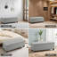 Banc de rangement à couvercle rabattable en lin 51 po-1348039237