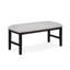 Banc en bois gris clair 1pc