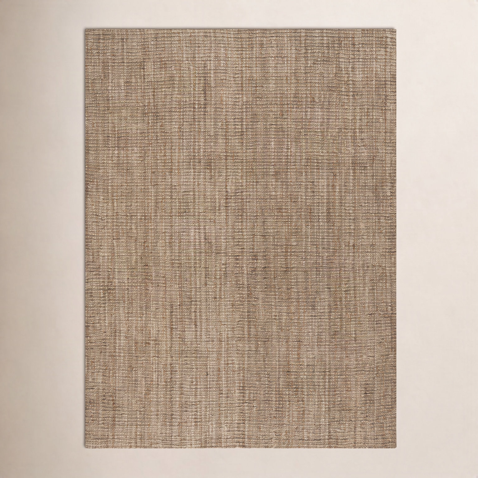Alda Natural Gray Hand-Woven Jute Rug, Rectangle 10' x 14'