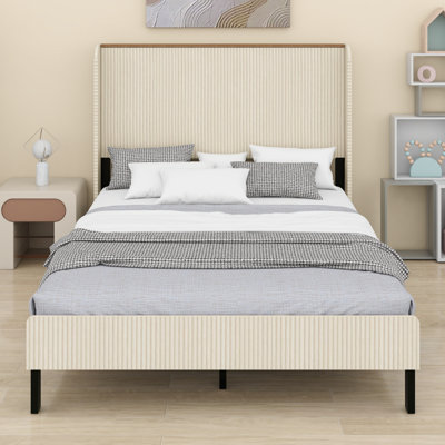 Modern Platform Bed , Platform Design And Easy Assembly