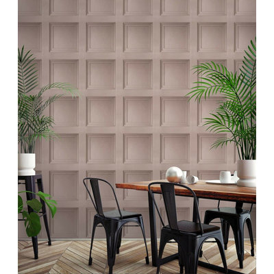 Alterik Wood Panel Effect Wallpaper